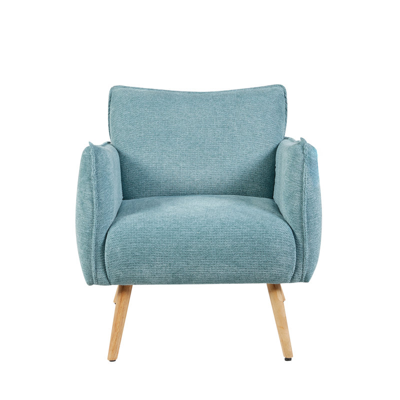 Piper Upholstered Soft Touch Fabric Armchair, Teal