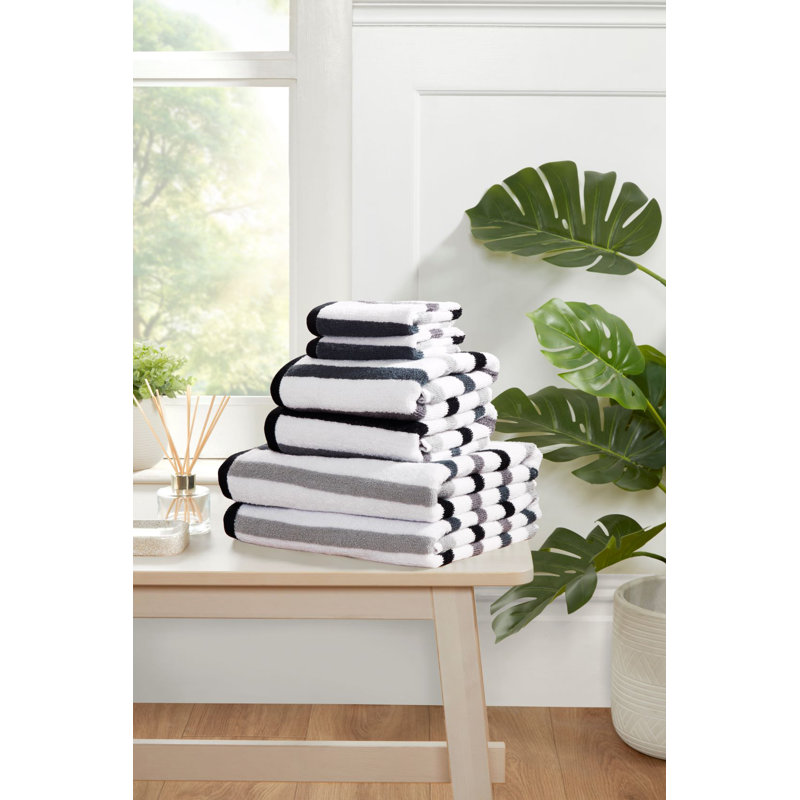Curran Hand Towel , Black