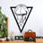 Stylish Decorative Metal Wall Accessory, Black Finish, 20.9 x 16.5 inches | 100% Metal Construction, Thickness: 0.06 inches | Lightweight Design (0.7 lbs), Perfect for Home Décor & Modern Spaces