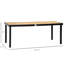 75" X 35" Rectangular Patio Dining Table For 8 - Aluminum Frame, All-Weather Faux Wood Top, Ideal Garden, Lawn Garden Rectangular, Frame & Deck