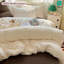 Housse de couette 100% mousseline de coton avec housse de couette Shabby Chic Moon Stars Dot-127425821