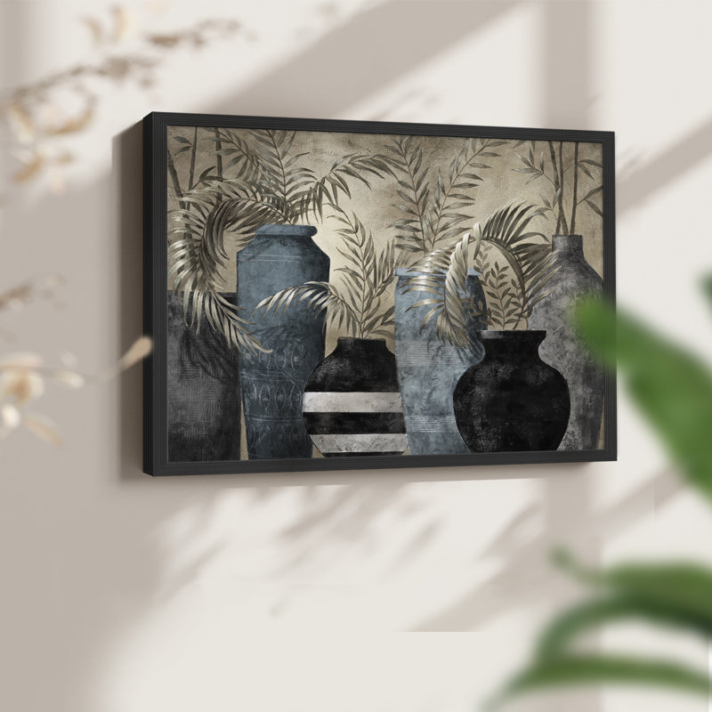 Exotic Vessels - Reproduction encadrée - Restickable, H 8 po x l 10 po, Noir, noir, noir, noir