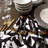 B&W Chevron Salad Plate