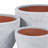 Planters Pottery Clay Modern Textured Round Design Decorative Bowl Style Set Of 2-996099834