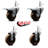 High Temp Swivel Stem Caster Set