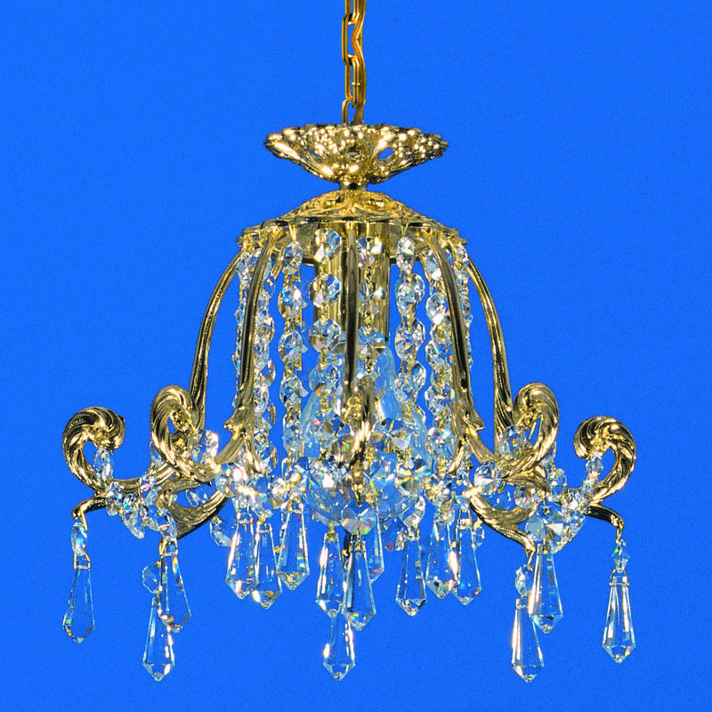 1 - Light Gold Crystal Pendant