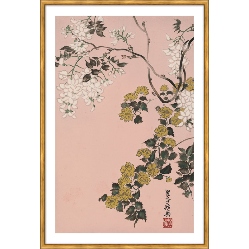Spring Blossom Giclee Print, Gold