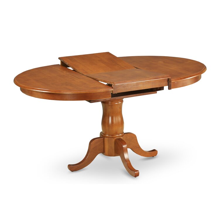 Alcott Hill® Chaylin 5 - Piece Rubberwood Pedestal Dining Set