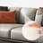 Khaki Genuine Leather Modular Sofa cushion couch-109304991-109304994-109304997