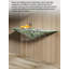 Console de vestibule géométrique moderne en forme de V avec dessus en pierre et pieds en acrylique transparent-1767598943