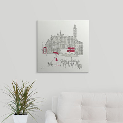 « world cafe i-london red », impression sur papier tillmon avery