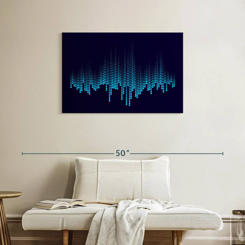 Égaliseur de musique abstraite Avery, H 24 po x l 36 po