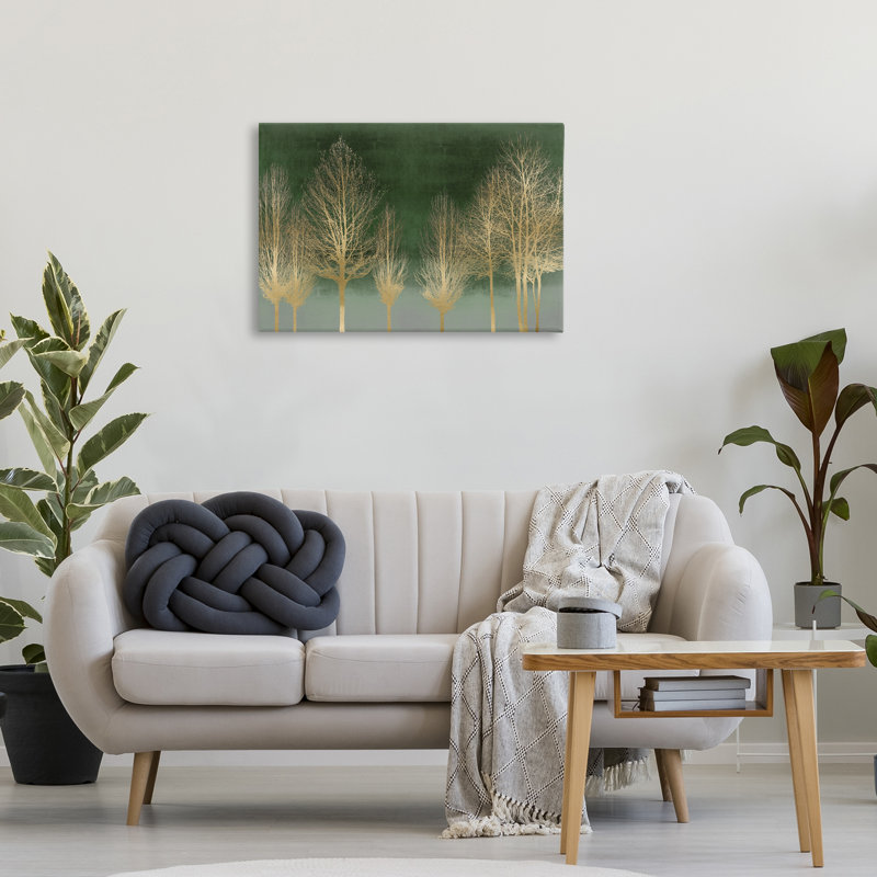 Toile dégradée dorée, design par Kate Bennett, H 20 po x l 30 po
