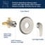 Robinet de douche à contrôle de volume avec valve brute-98127046