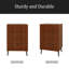 Commode en bois avec tiroirs - Organisateur de rangement spacieux pour la chambre à coucher ou le salon, conception moderne avec plusieurs compartiments