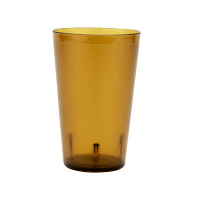 GET Gobelets de restaurant en plastique robustes, 20 onces, ambre (ensemble de 12)