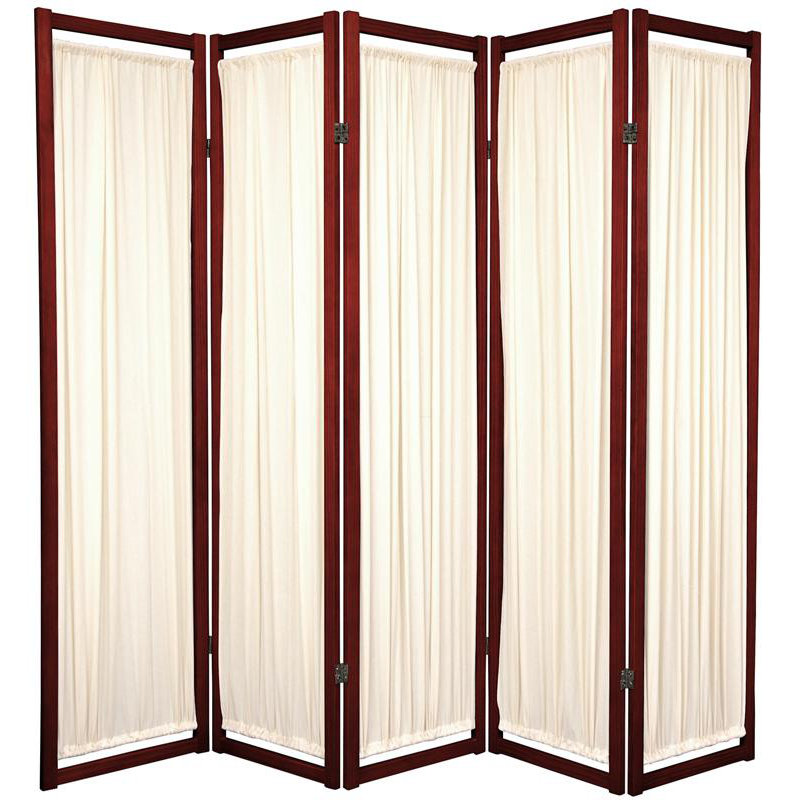 72" x 84" Helsinki Shoji 6 Panel Room Divider, 5, Rosewood