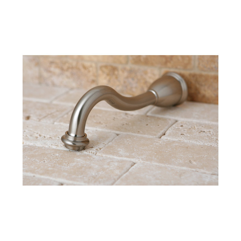 Kingston Brass Heritage 8-Inch Non-Diverter Tub Spout, Brushed Nickel
