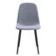 Sièges gris avec pieds en métal fermes - de 4 chaises pour une détente en plein air-1850361219-1850361216