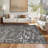 Kierre Contemporary Abstract Gray Indoor Shag Area Rug-854749799