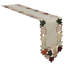 Chemin de table blanc Dec Decro avec broderie européenne pour un élégant décor de salle à manger de Noël