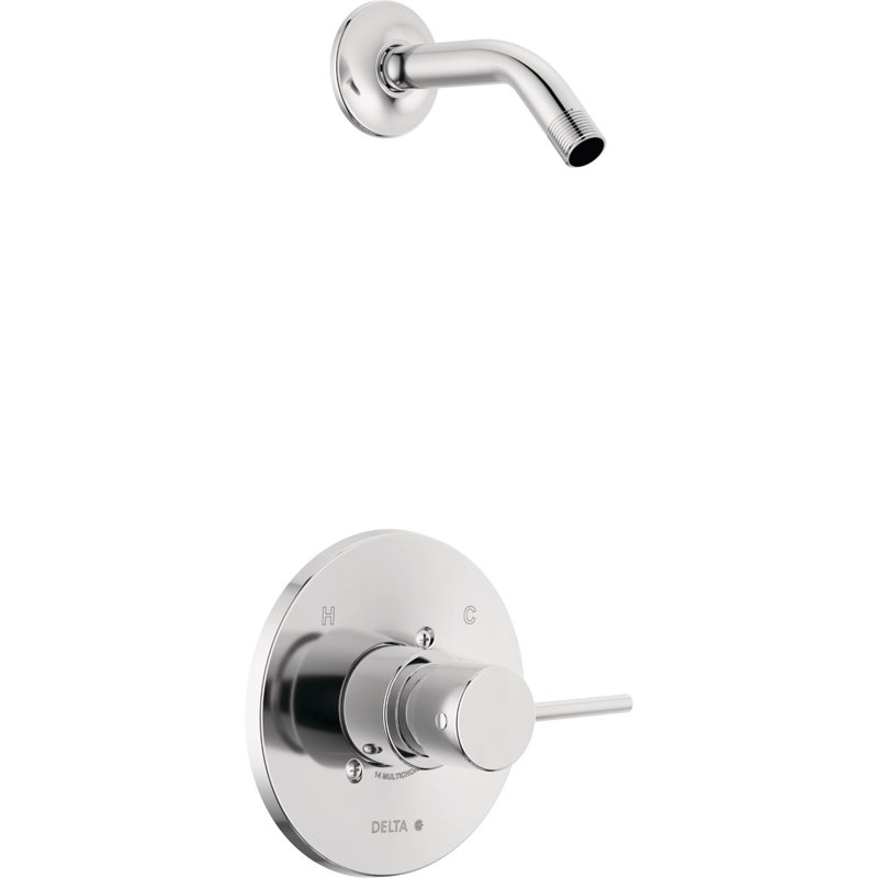 Angular Complete Shower System, Chrome