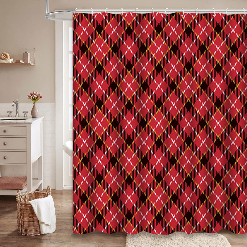Rideau de douche Tartan, 72" L x 84" W