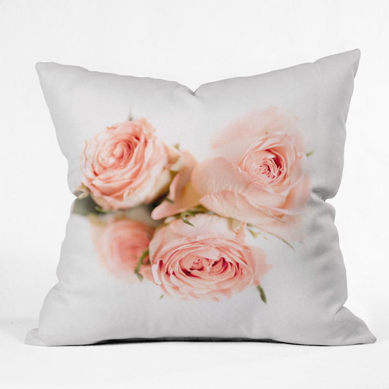 Ingrid Beddoes Rose Lemonade Indoor/Outdoor Throw Pillow