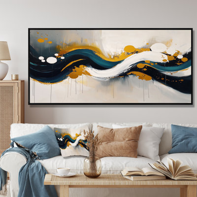 Roots And Reflections Of Abstract Waves I - Abstract Spirals Wall Art