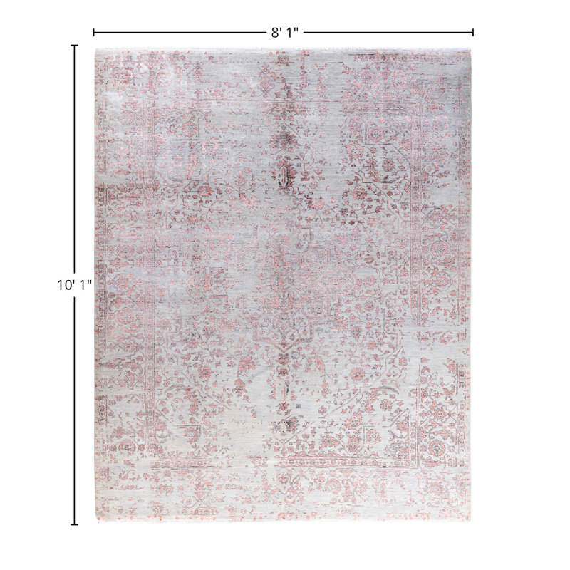 Overdyed One-of-a-Kind 8' 1" X 10' 1" Hand Knotted Area Rug