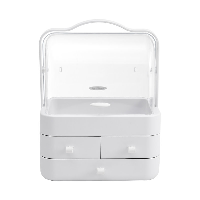 Livernois Plastic 3 Compartment Makeup Organiser