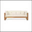 Lit de jour en bois d'acacia imperméable Long Beach, mobilier d'extérieur polyvalent pour le patio et la détente