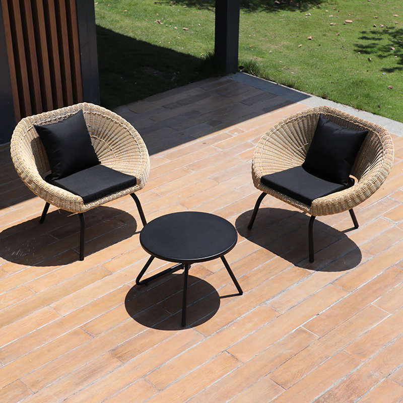 Nikil Outdoor Durable Modern Simple PE Vine Sofa Sets