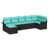 Structure noire / Coussin bleu est en rupture de stock