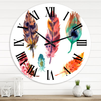 Horloge murale bohème et éclectique