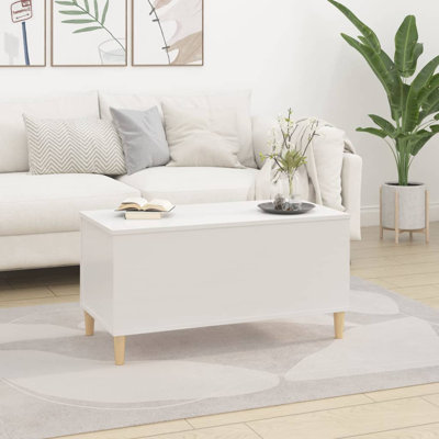 Kishaun Lift Top Four Leg Coffee Table with Storage
