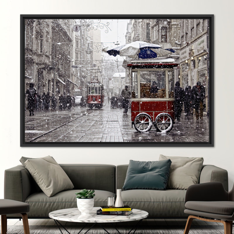 1 Piece Wall Art on Canvas, 25 cm H x 35 cm W, Framed Print without Mat, Black