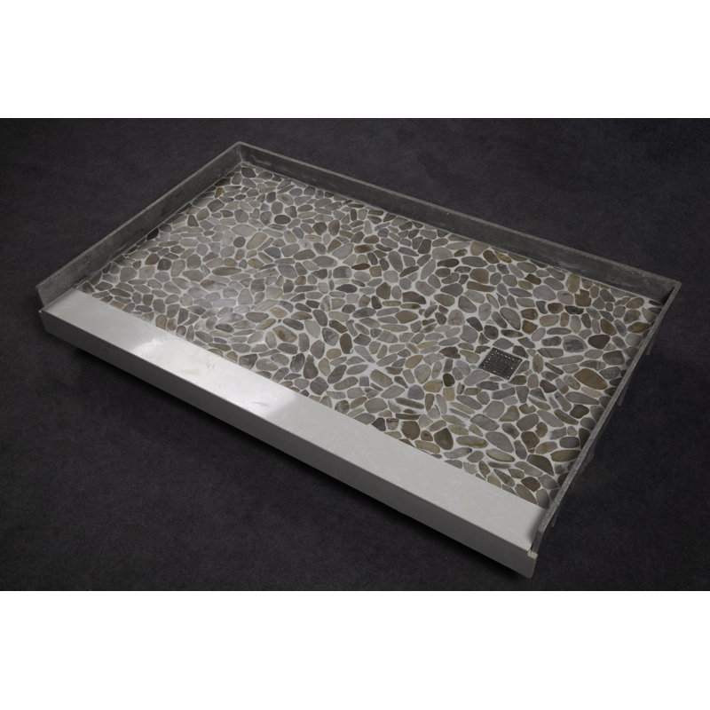 60'' W 36.25'' D Rectangular Single Shower Base, Right