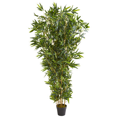 6 pi Arbre artificiel en bambou (Real Touch) résistant aux rayons UV (intérieur / extérieur)