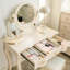 Coiffeuse avec miroir, 3 tiroirs, 1 chaise