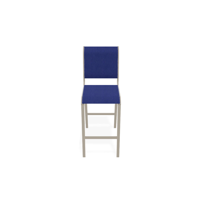 Tabouret de bar 29,5 po Holna, Atlantis bleu royal Sunbrella®, Désert texturé