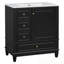 Meuble-lavabo avec lavabo, tablette de porte et trois tiroirs-394049643