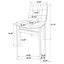 Chaise d'appoint rembourrée Redbridge crème et noire-1432183511-1432183514