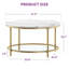 Table basse ronde avec rangement Rotherham-92173294