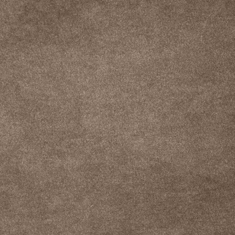 Banc rembourré en velours taupe Zenna, Velours taupe