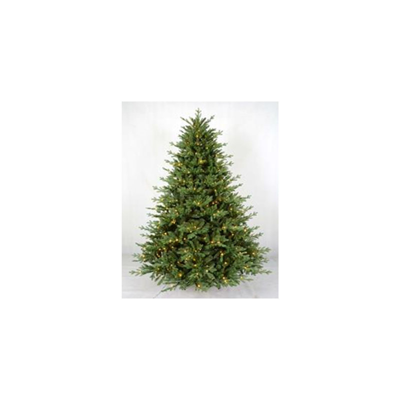 Real Touch Pre-Lit Cumberland Pine Artificial Christmas Tree - Warm White LED, 12.5'