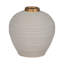 Petit vase en céramique blanc 8 "
