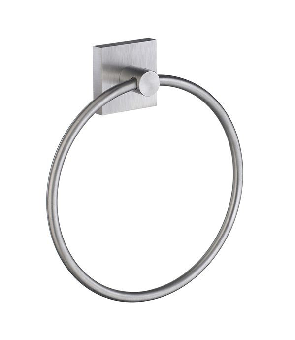 Wall Mounted Towel Ring, Polished Chrome