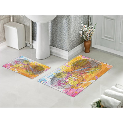 Ensemble de tapis de bain 2 pièces Disharoon