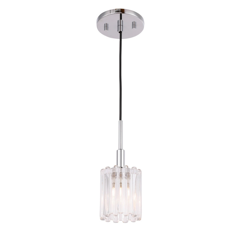 Luminaire suspendu cylindrique à 1 lumière Rosendahl, Chrome, Halogène